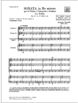 Sonate en ré min. - F. 13 n° 28 - Partitura - VIVALDI - Partition